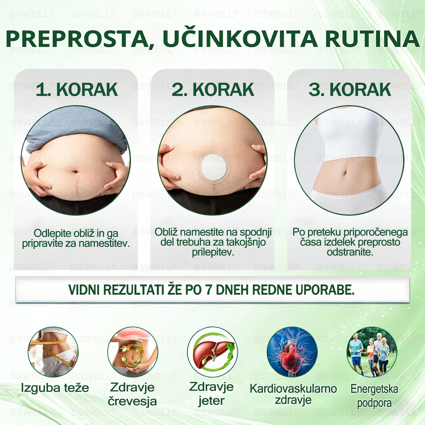🌻🌻BSWELL® Nano mikroneedling shujševalni obliž (Samo enkrat na dan, vidne spremembe v 28 dneh)  ✅ Za debelost, zdravje srca in ožilja, sladkorno bolezen, spalno apnejo, zdravje črevesja, težave s sklepi in še več.