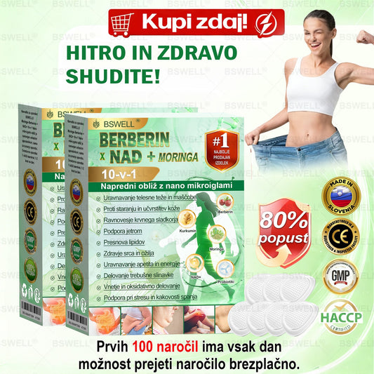 🌿BSWELL® Nano mikroneedling shujševalni obliž (Samo enkrat na dan, vidne spremembe v 28 dneh)  ✅ Za debelost, zdravje srca in ožilja, sladkorno bolezen, spalno apnejo, zdravje črevesja, težave s sklepi in še več.