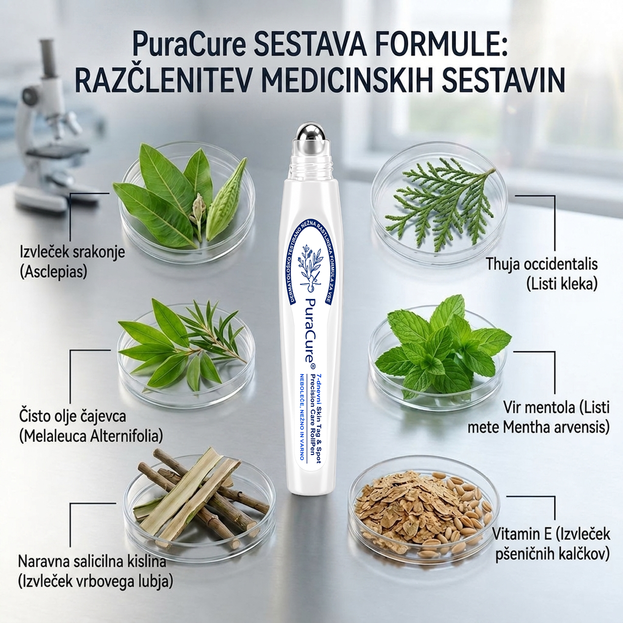 🌿PuraCure®👩‍⚕️ Rezultati so vidni že v 7 dneh! Valjček za odstranjevanje bradavic in drugih kožnih težav | Neboleče in minimalno razmaže.